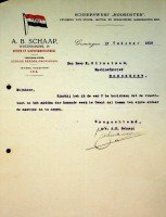 Scheepswerf Noordster - Brief Scheepswerf Noordster 1918, October