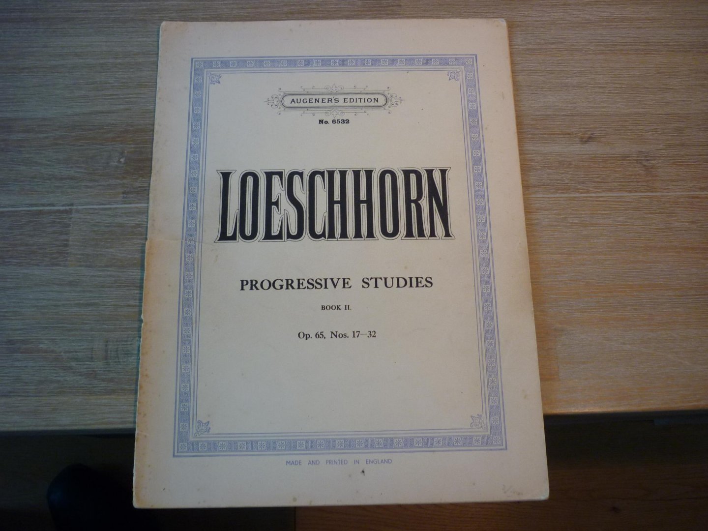 Loeschhorn; A. - Progressive Studies; Book II; Op. 65 Nos. 17-32; for the Pianoforte