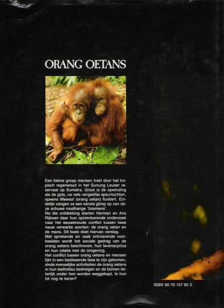 rijksen, herman & ans - orang oetans de laatste bosmensen ?