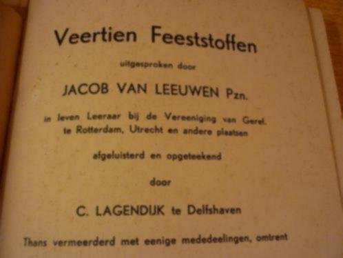 Leeuwen; Jac. van; Pzn. - Veertien Feeststoffen  -  Afgeluisterd en opgetekend door C. Lagendijk te Delfshaven