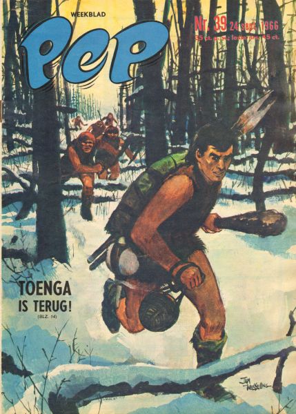 Diverse  tekenaars - PEP 1966 nr. 39, stripweekblad, 24 september met o.a. MOTIONS (1 p.)/ DIVERSE STRIPS /JAPANSE AUTO'S (TOYOTA 2000 GT/HINO CONTESSA 1300/PRINCE R-380/TOENGA (COVER), goede staat