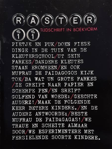 RASTER. - 11. Tijdschrift in boekvorm.