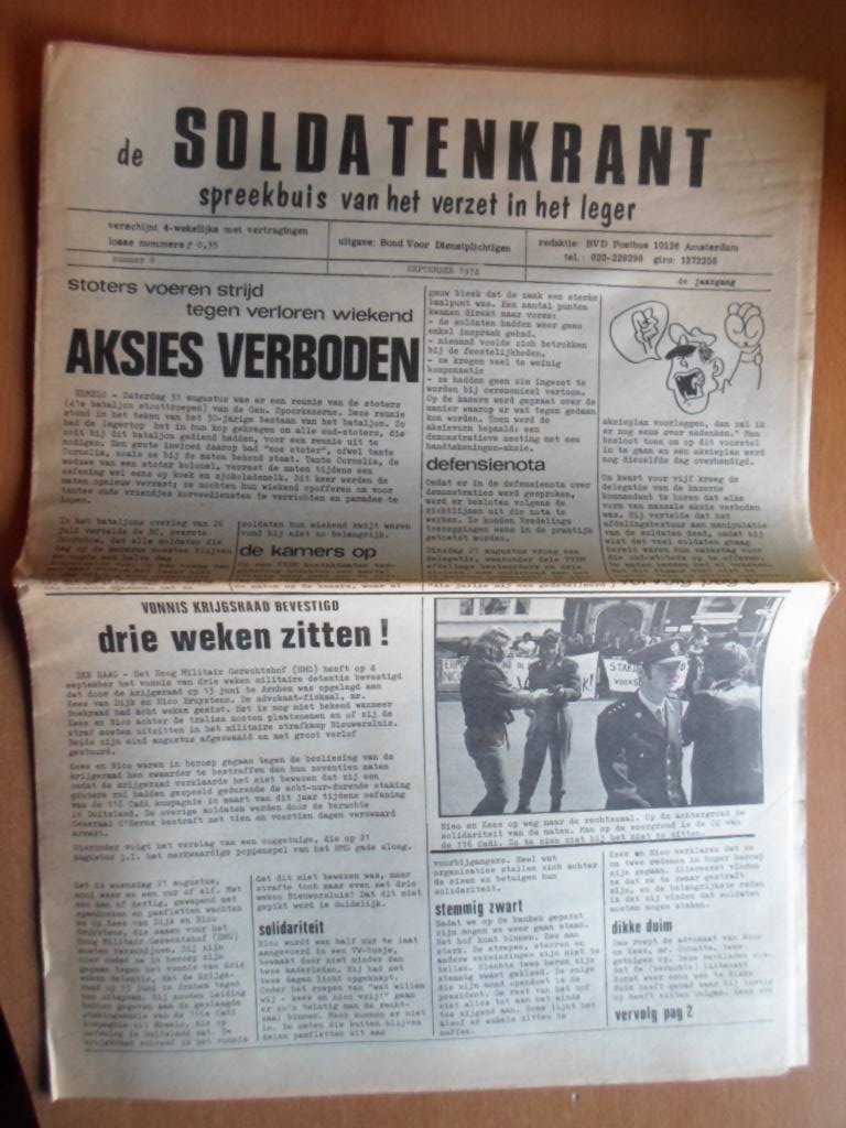  - De Soldatenkrant, Spreekbuis vh verzet in het leger