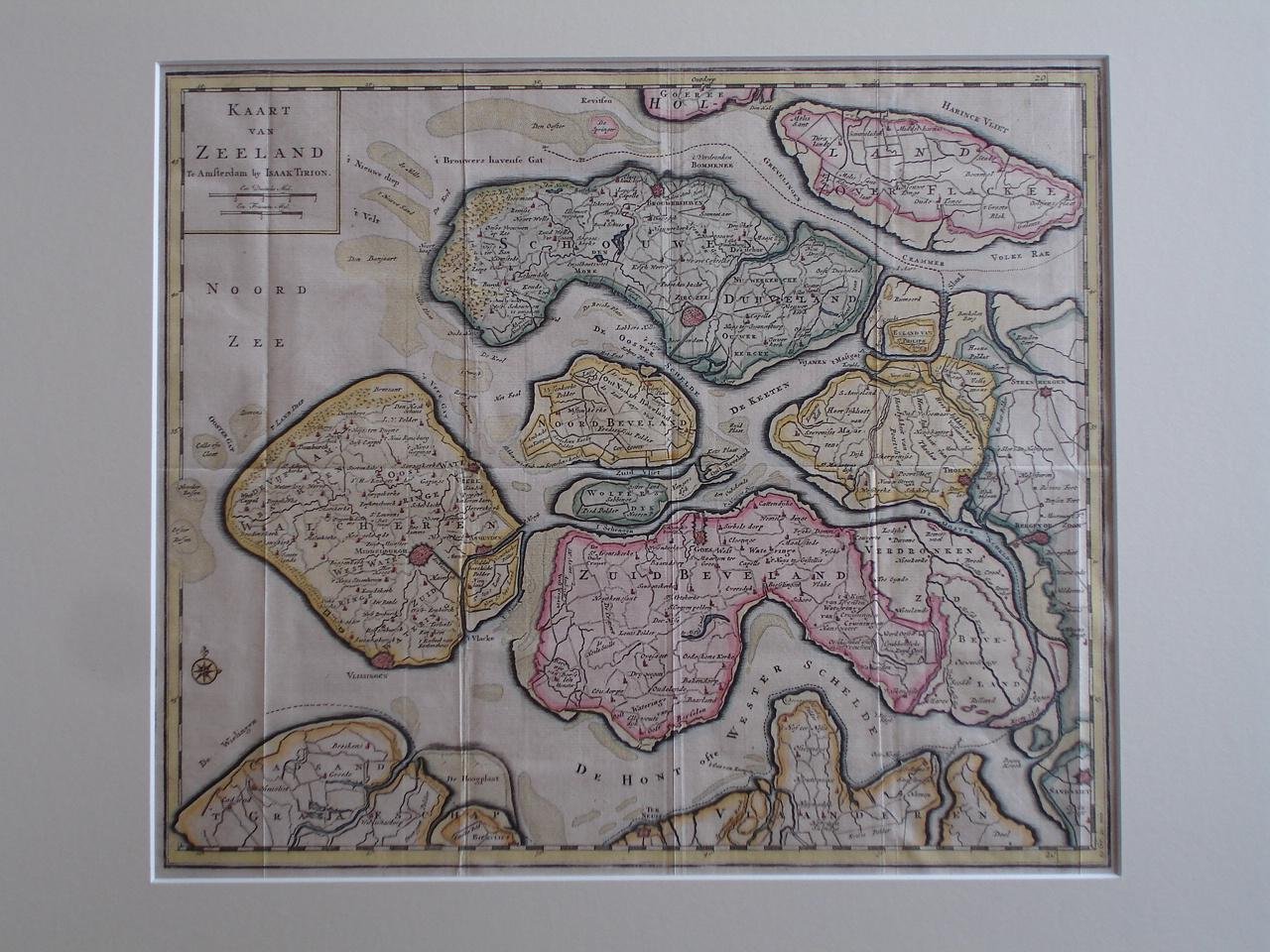 Zeeland.. - Kaart van Zeeland.