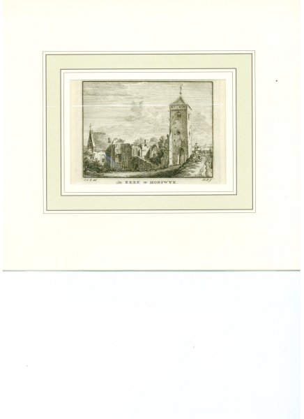 Spilman, Hendrik - De Kerk te Honswyk. Originele kopergravure