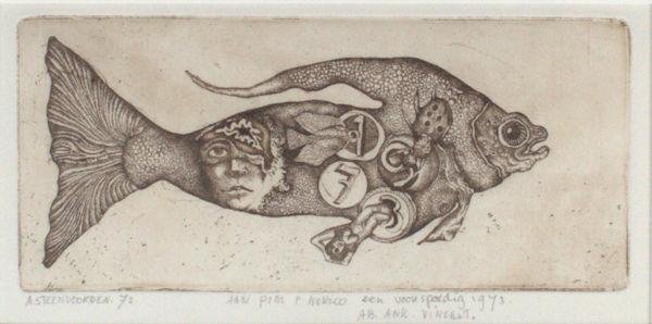 Steenvoorden, Ab. - Nieuwjaarswens: Aan Pim & Norico. Een voorspoedig 1973. Ab, Ank, Vincent.