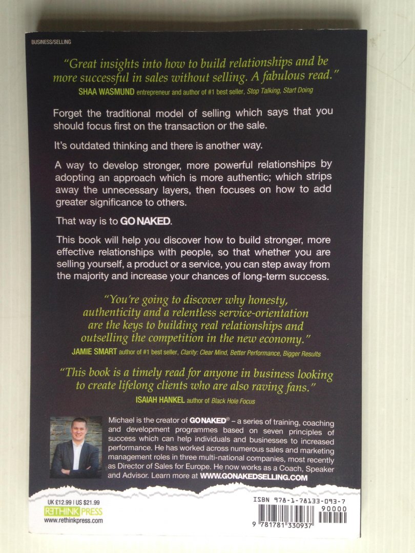 Smith, Michael - Go Naked, Revealing the secrets of successful selling