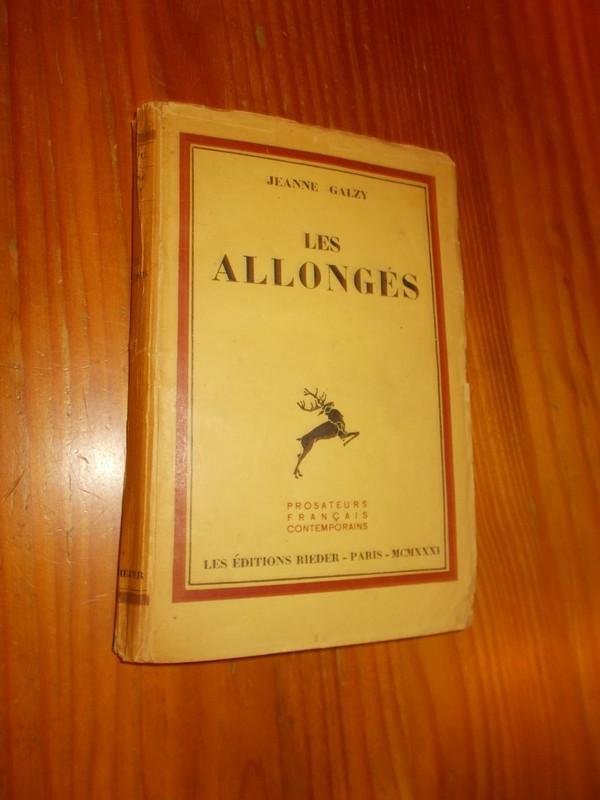 GALZY, JEANNE, - Les Allonges.