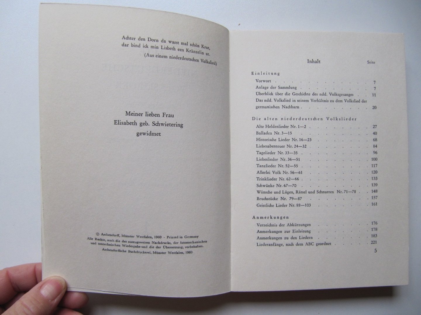Paul Alpers - Alte niederdeutsche Volkslieder (mit ihren Weisen)