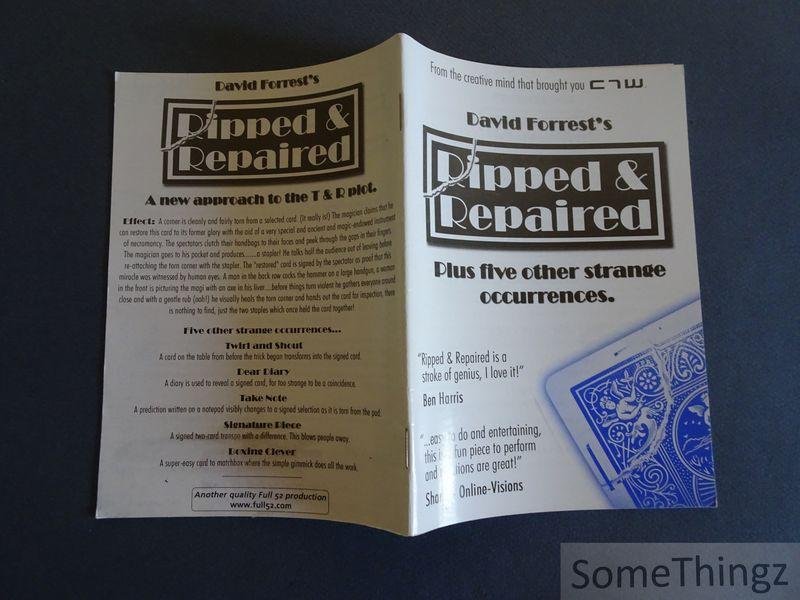David Forrest. - David Forrest's ripped and repaired. Plus five other strange occurrences.