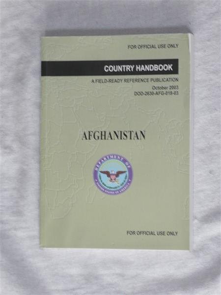 Onbekend - AFGHANISTAN. Country Handbook. A Field-Ready Reference Publication.
