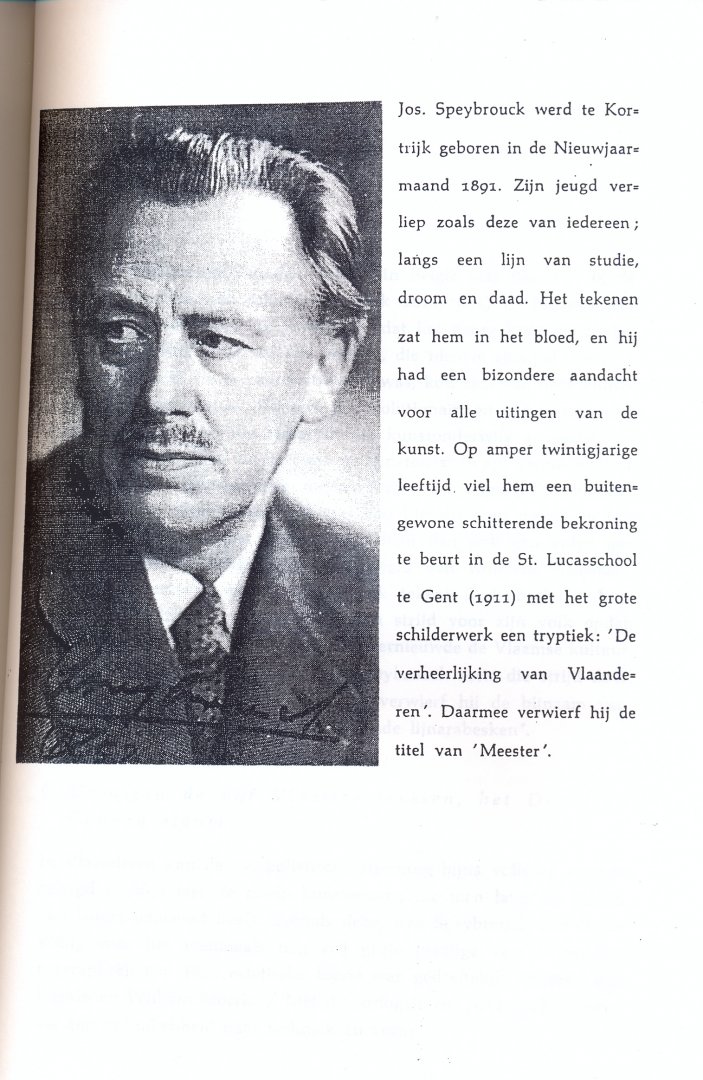  - Jos Speybrouck Kortrijk 1891-1956