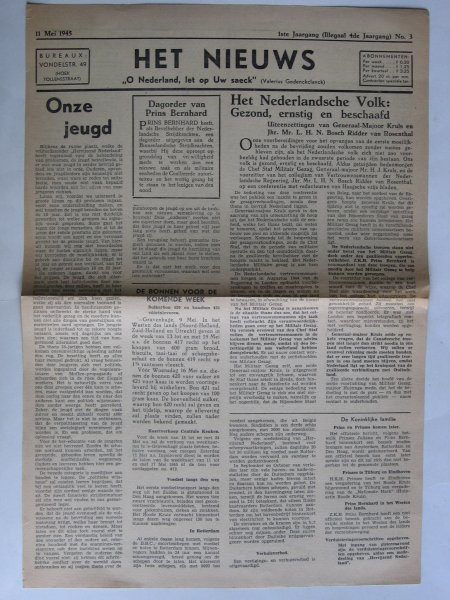 Oorlogskrant - Het Nieuws, Den Haag