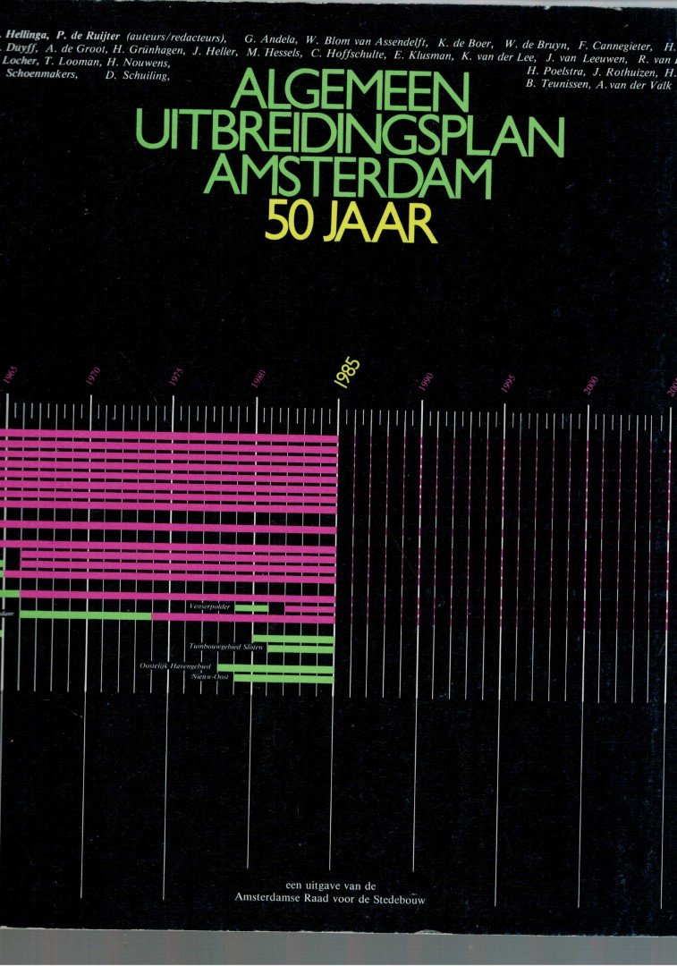 Hartman, Wim, Andela, G.M., Hellinga, Helma, Amsterdamse Raad voor de Stedebouw - Algemeen uitbreidingsplan Amsterdam 50 jaar, 1935-1985