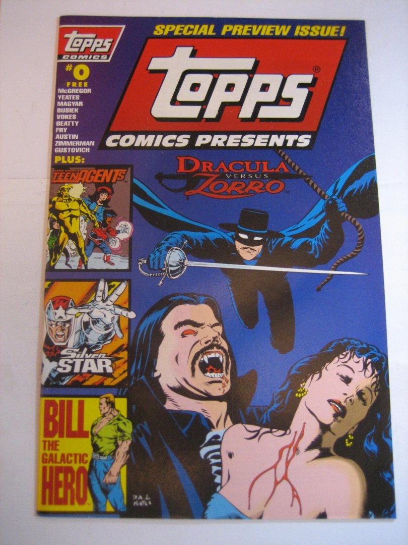 Mc Gregor Yeates Magyar Busiek Vokes Beatty Fry Austin Zimmerman Gustovich - Special preview issue! Topps comics presents Dracula versus Zorro