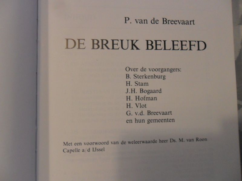 Breevaart P. van de - De breuk beleefd