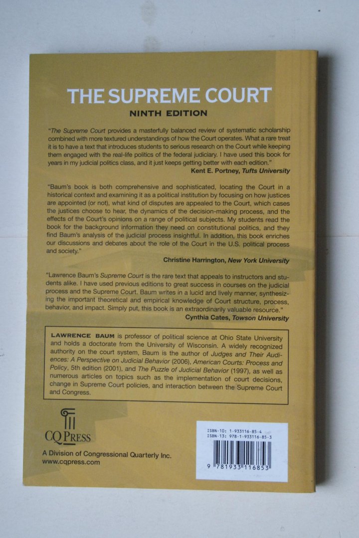 Baum, Laurence - The Supreme Court 9e edition