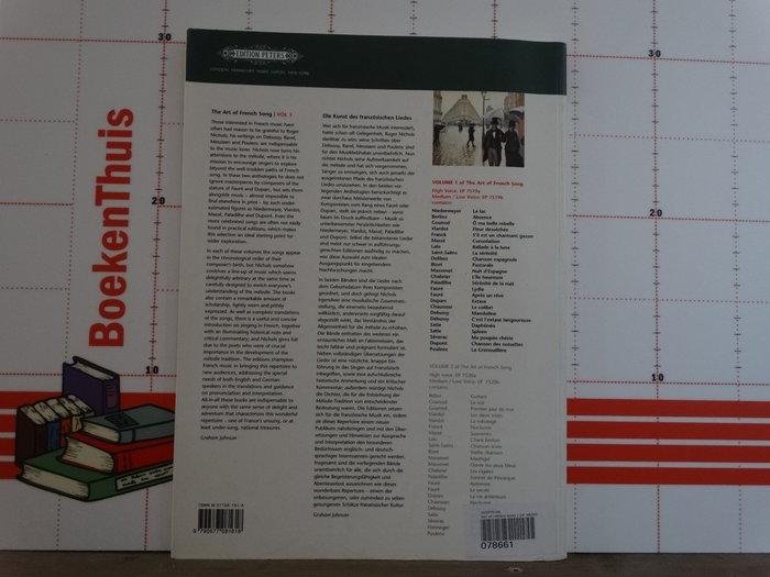 Nichols, Roger - the art of French song - vol. 1 / medium - low voice