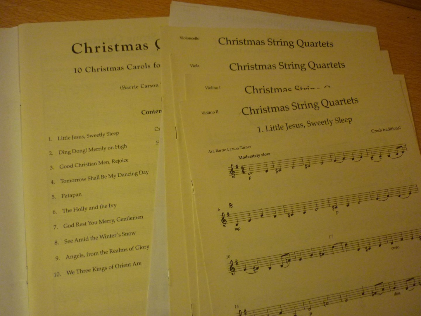 Turner; Barrie Carson - Christmas Quartets; 10 Christmas Carols - kerst