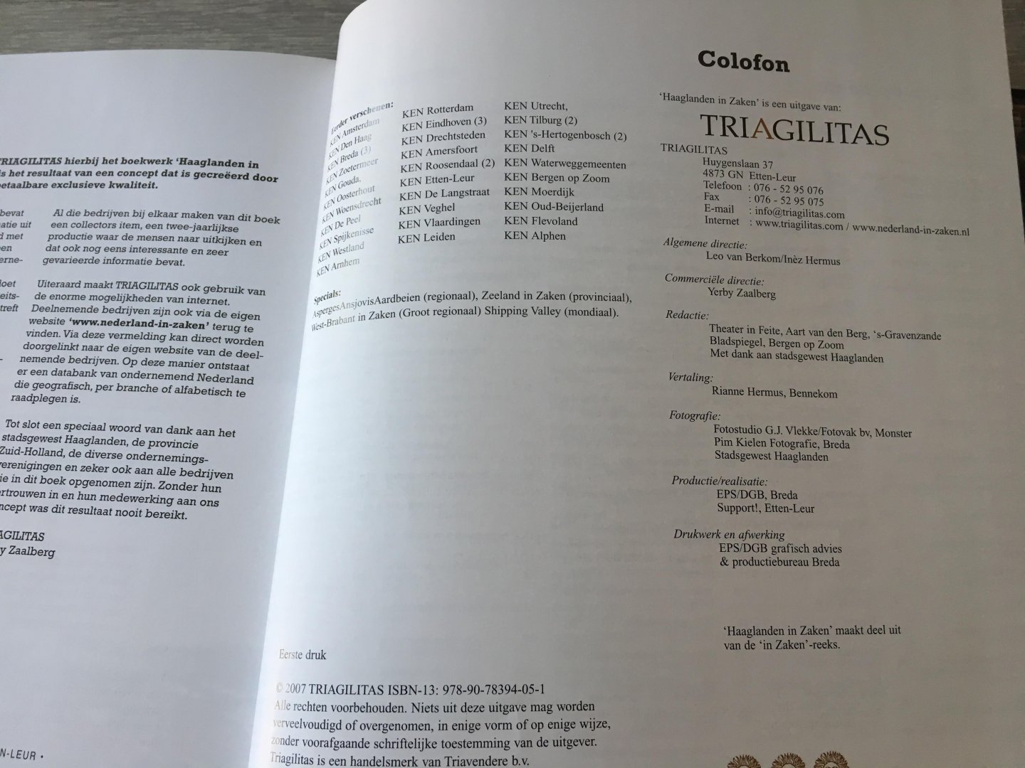 Directie; Leo van Berkom - Haaglanden in Zaken