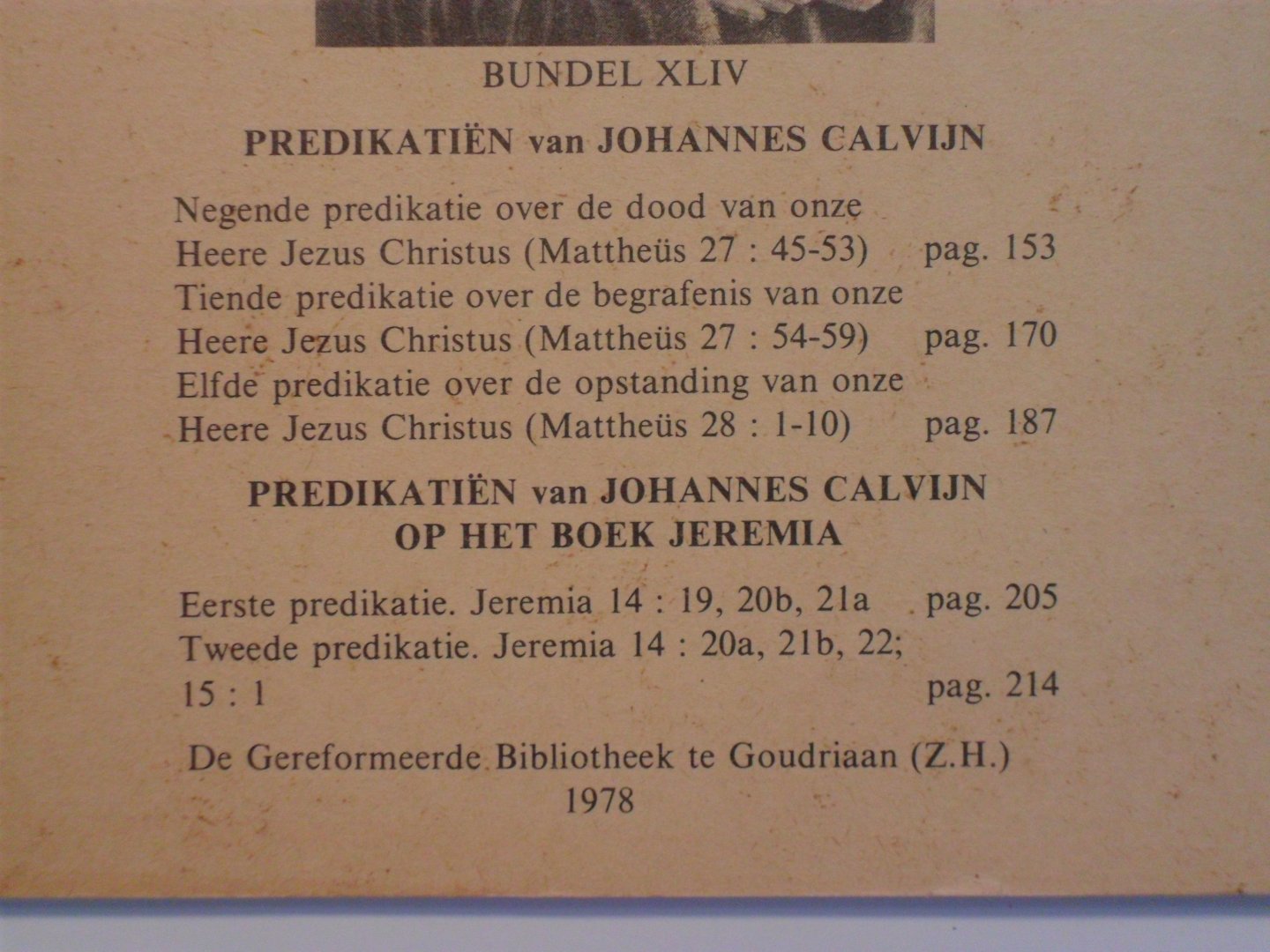Calvijn Johannes - Stemmen uit Geneve. bundel 44 - 1978 ( zie voor onderwerpen foto)