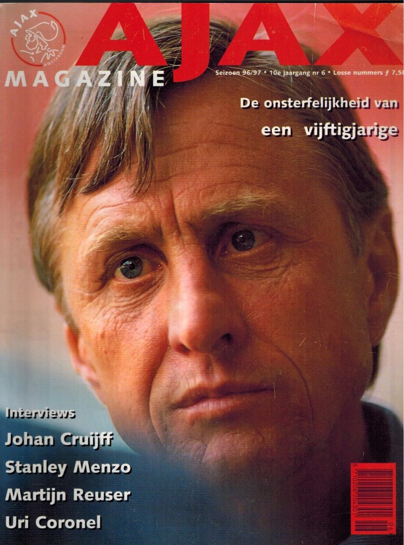 David Endt, Michel Sleutelberg, Erol Erdogan - Ajax Magazine Seizoen 1996-1997, nr. 6