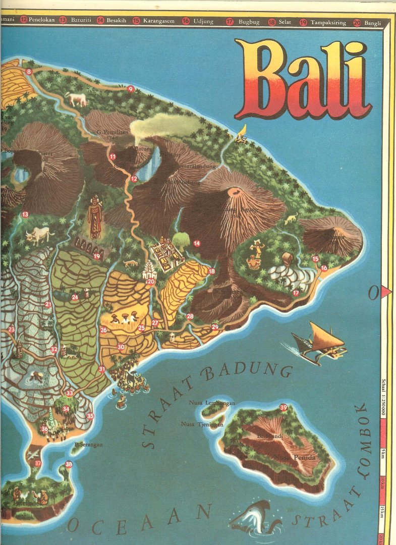 Bakker Piet Kleurenfoto's van Wim Berssenbrugge omslag, kaart van Bali, illustraties en lay-out - Bali in kleuren...Land en Mens...Bali en het westen...Van kasten en Priesters, het vechten der hanen en het dansen der mensen...Een symbolische  Lijkverbranding