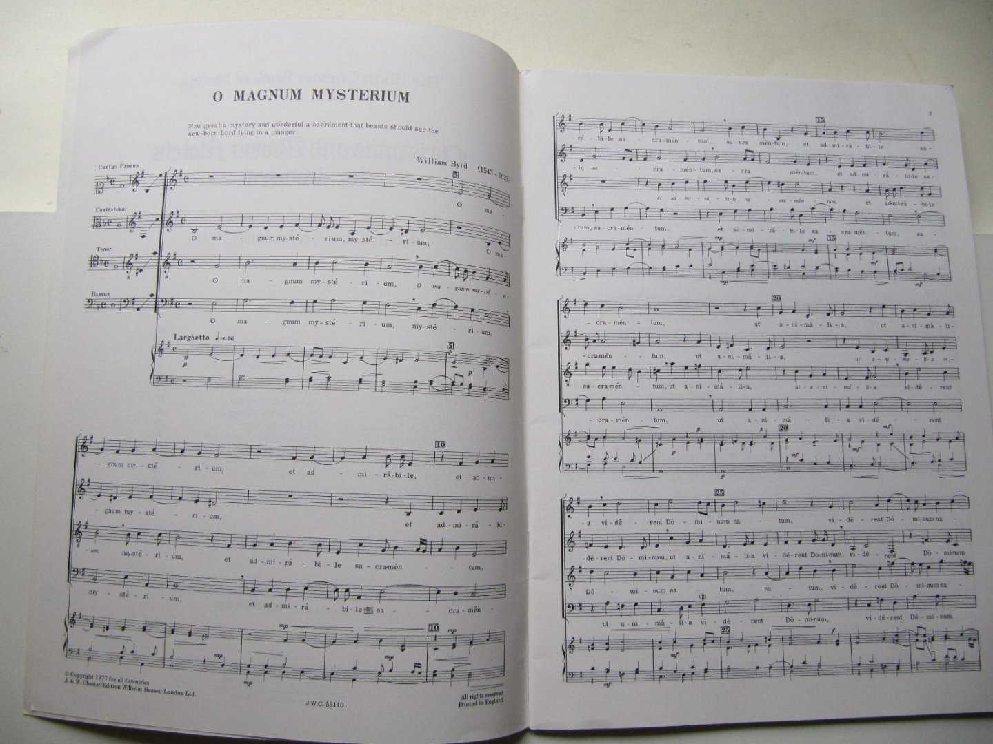 Anthony G. Petti - Christmas and Advent Motets for 4 voices (The Sixt Chester Book of Motets)