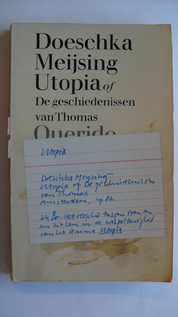 Meijsing Doeschka - Utopia of De geschiedenissen van Thomas