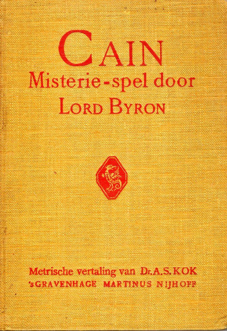Byron, Lord. - Cain : misterie-spel.