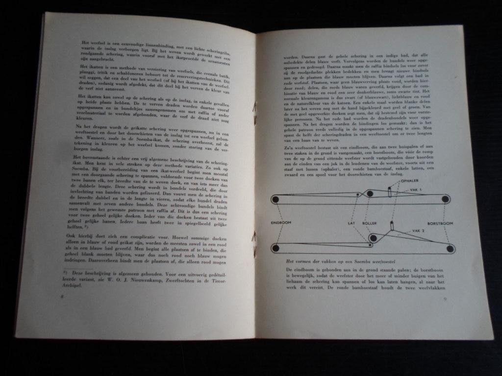 Nooteboom, Dr.C. - De kleurenpracht van Soemba-weefsels, Gids van de tentoonstelling