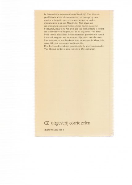 hees, fons van - maastrichtse monumenten taal