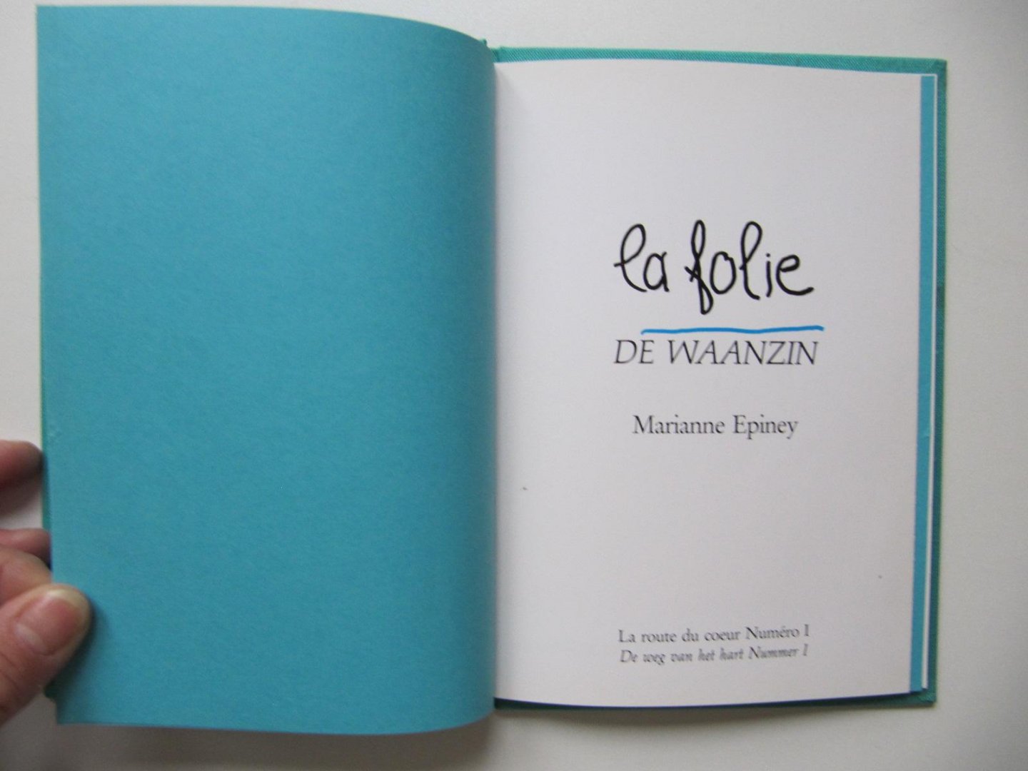 Epiney, M. - La folie = De waanzin / druk 1 (dun klein boekje-groen)