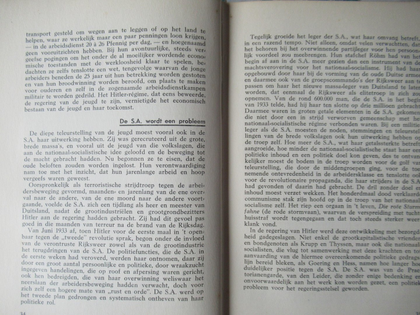 Brandting, Georg Mr. (vorwoord) - Voogd, P. e.a (vertaling) - Witboek over de Duitse Bartholomeusnacht. De Rijksdagbrand opgelost! (over Hitlers massamoord op SA-leiders, juni 1934