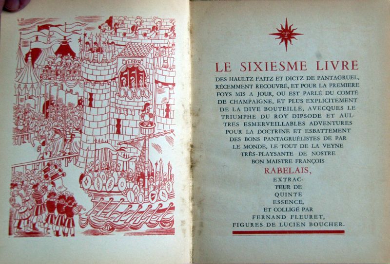 fernand fleuret - e sixiesme livre des haultz faitz et dictz de pantagruel