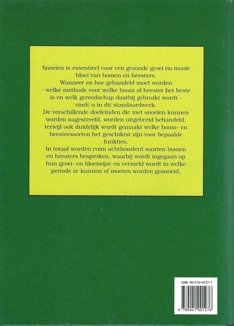 Brink, G.E. - Handboek snoeien