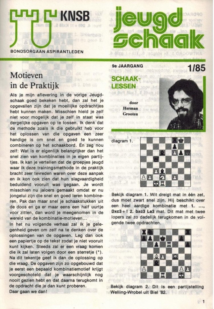 Siep H. Postma - Jeugdschaak 9e Jaargang 1985 Compleet