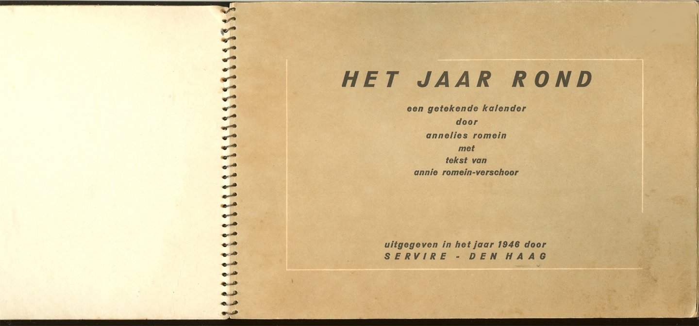 Romein, Annelies en Annie Romein-Verschoor - Het jaar rond - Een getekende kalender