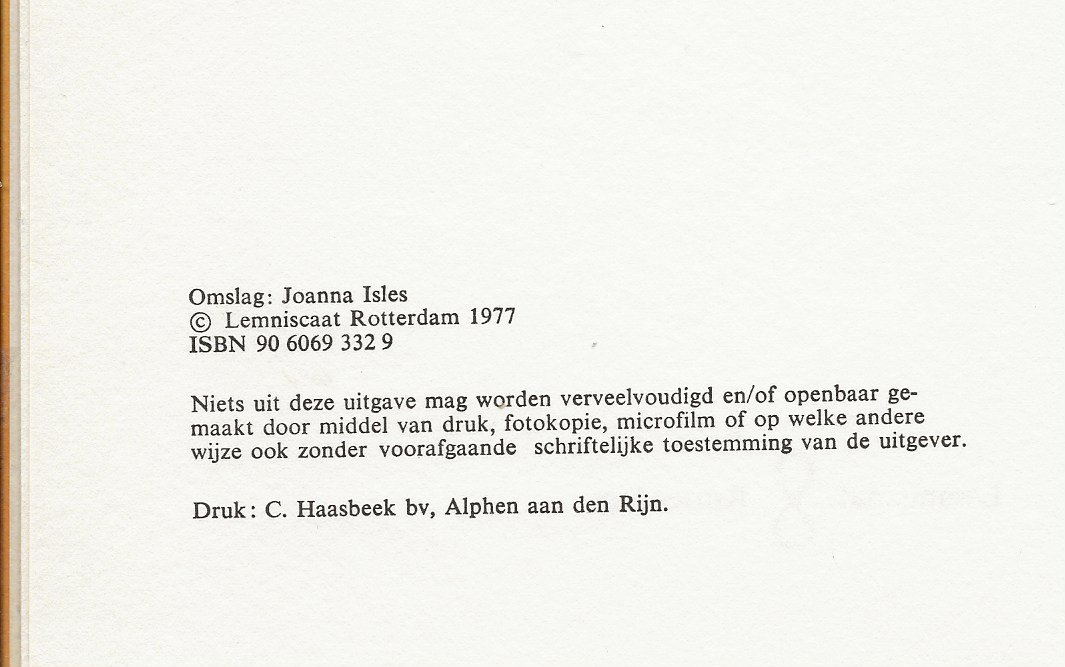 Vries, Anke Omslag Joanna Isles - Belledone Kamer 16