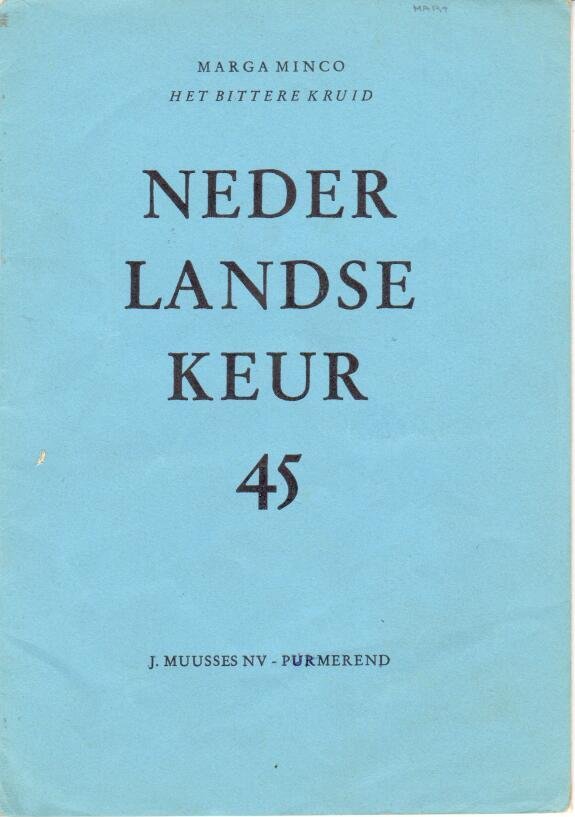 d.v. schrijvers - Nederlandse Keur nr.6, 32, 34 en 45