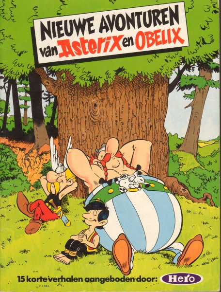 Gosginny, R. en A. Uderzo - Nieuwe Avonturen van Asterix en Obelix, 15 korte verhalen aangeboden door Hero, geniete softcover, gave staat