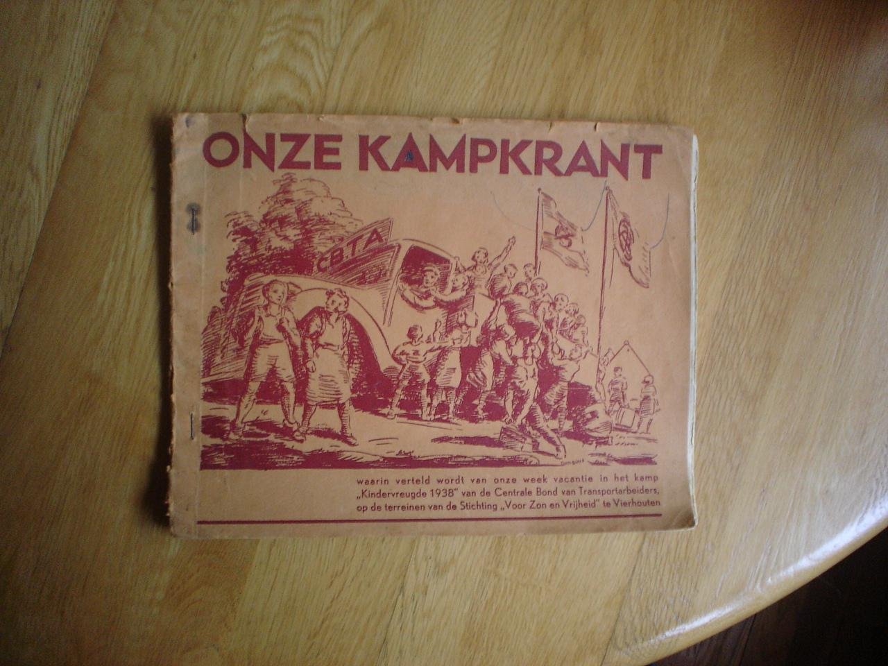  - Onze kampkrant. Kindervreugde 1938 / Vierhouten