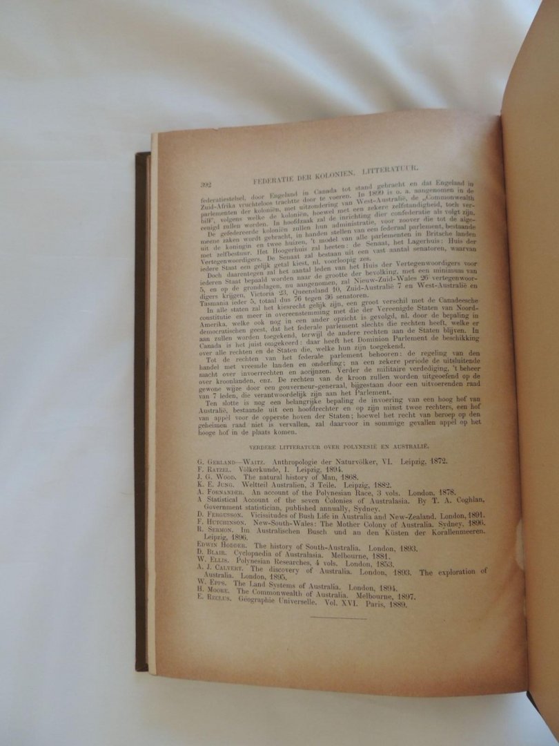 Blink, H - De Bewoners der Vreemde Werelddeelen. Afrika-Azië-Amerika-Australië; in hun leven, zeden en gewoonten, naar hun staatkundige, economische en sociale ontwikkeling en tevens in hun verhouding tot Europesche volken beschreven