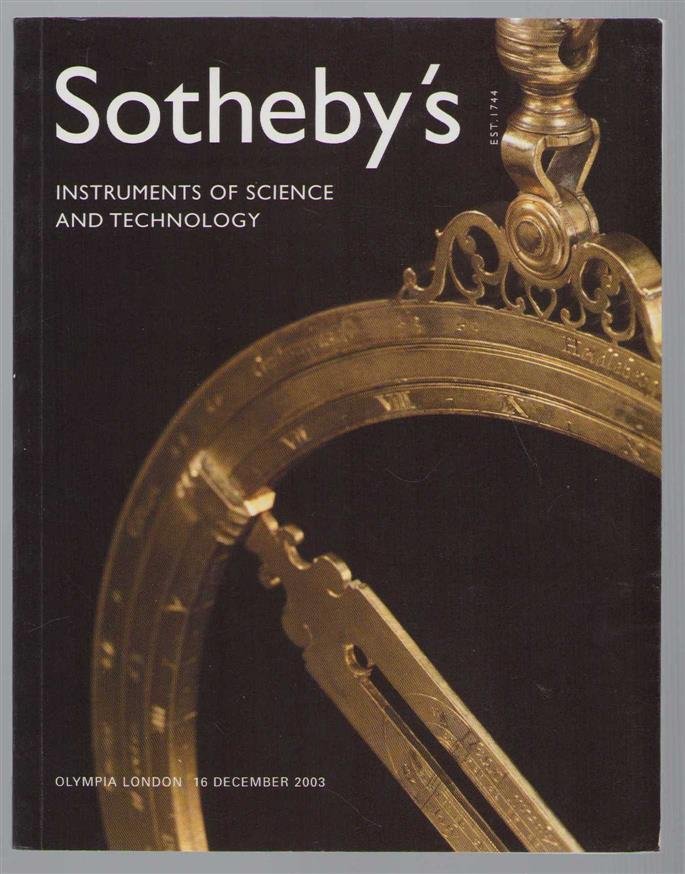 Sotheby's Olympia London. - Instruments of science and technology.
