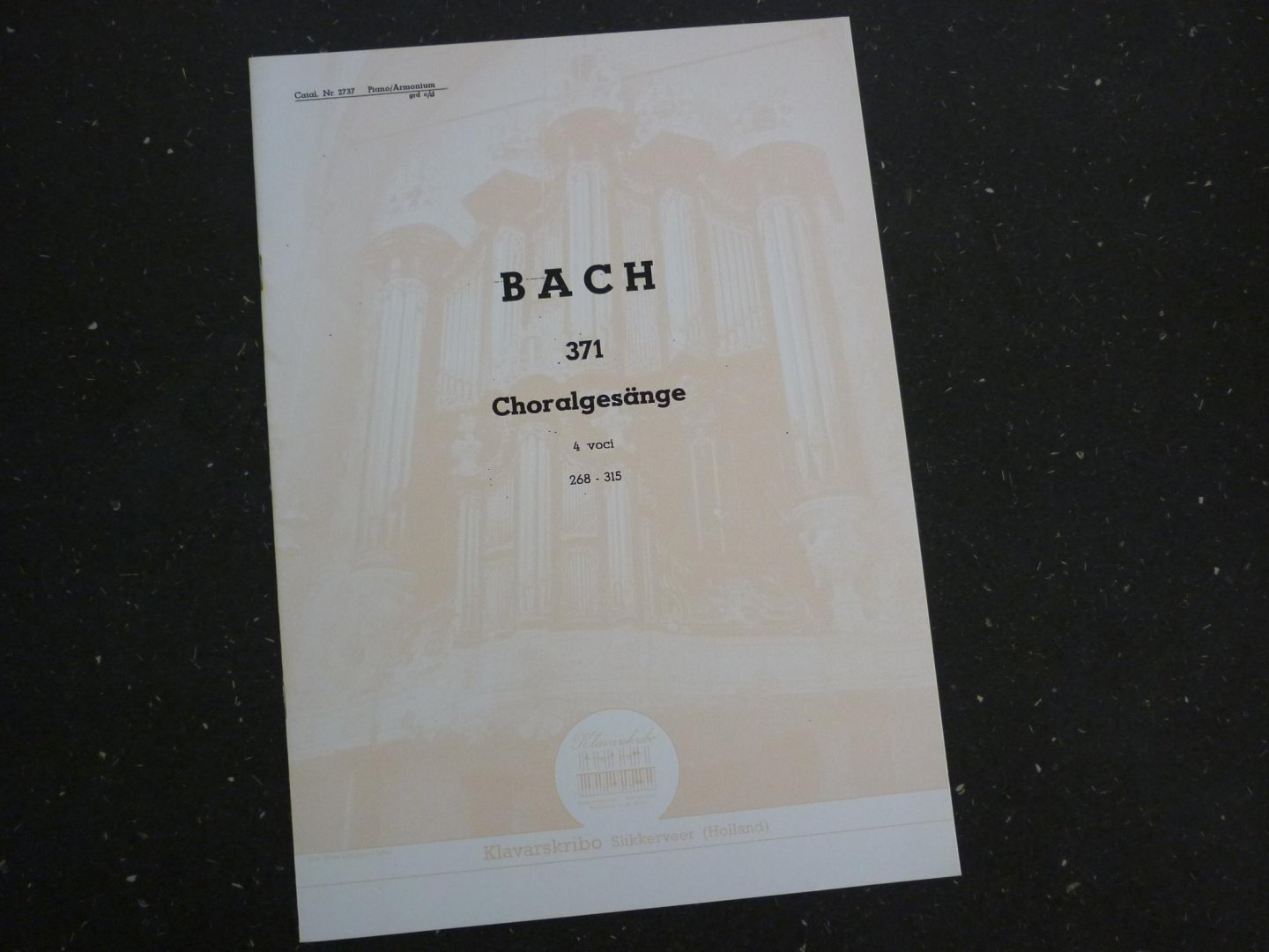 Bach - Choralgesange / 4 voci / 268 - 315 - Klavarskribo