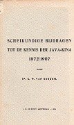 Oorkom, K.W. van - Scheikundige bijdragen tot de kennis der Java-Kina 1872/1907