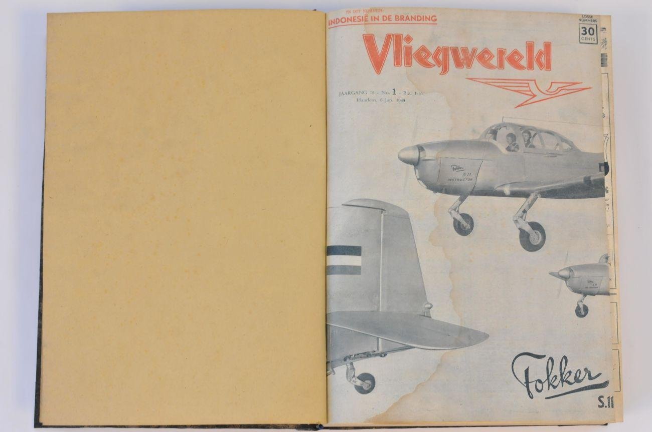 Diversen - Vliegwereld 1949, Tijdschriften Gebonden in HC