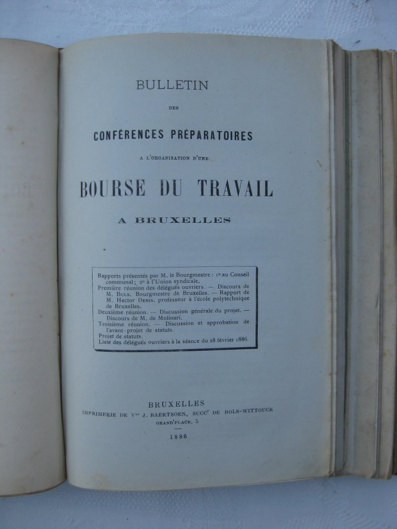 Chomé-Steinbach F., Nichols, T.L. e.a. - Du Capital & du Travail. Un moyen de mettre d'accord le patron et l'ouvrier/ Dr. Nichols' penny vegetarian cookery/ etc.