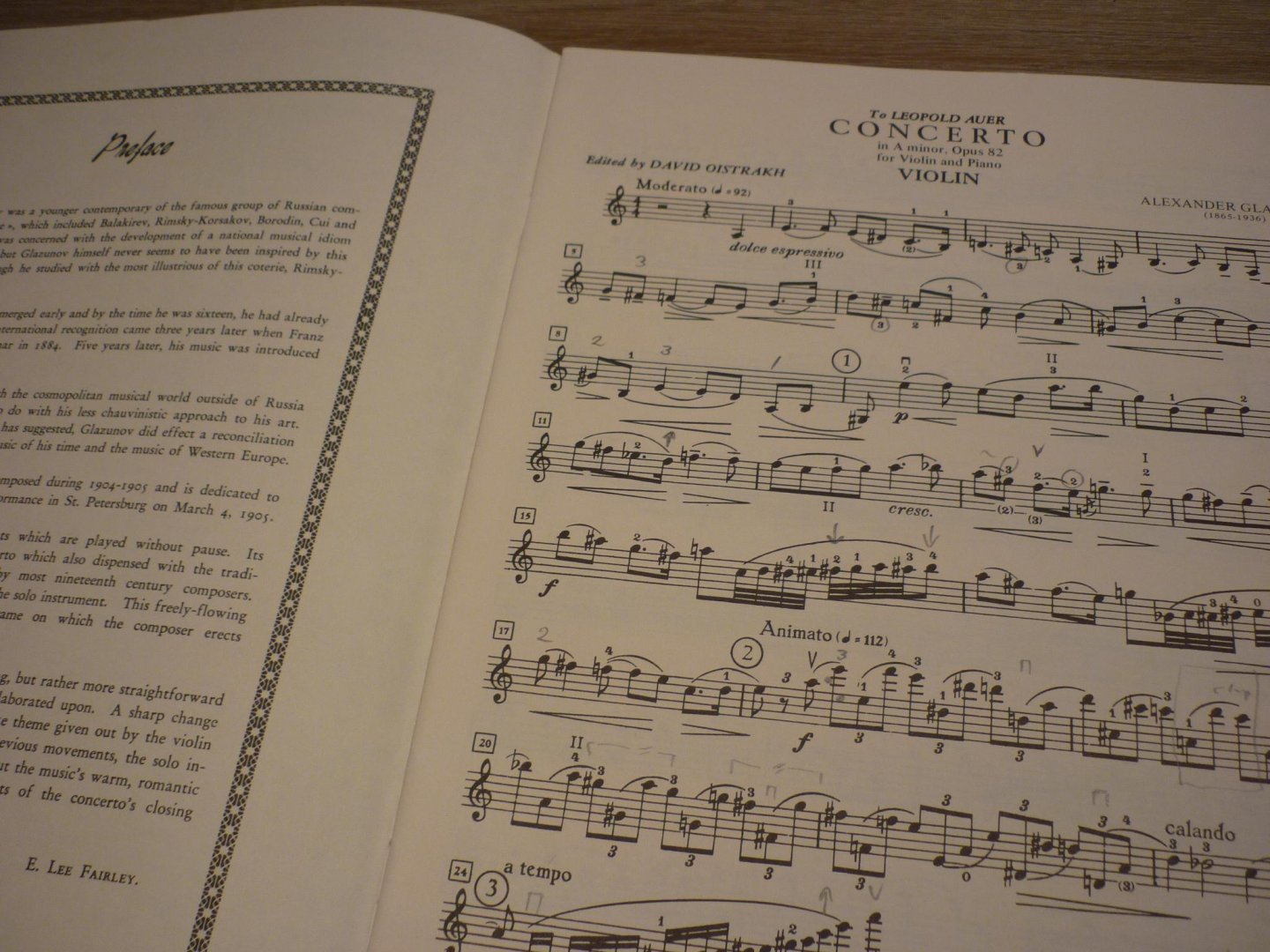 Glazunov; Alexander (1865-1936) - Concerto in A minor, Op. 82 for Violin and Piano (Edited by David Oistrakh)