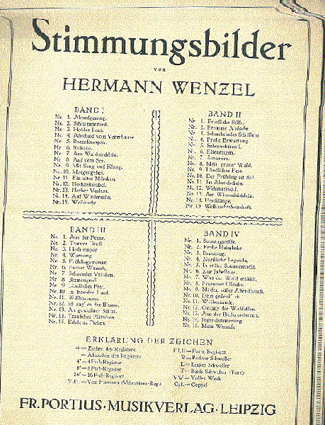 Carl  Zcerny; Hermann Wenzel; Oude bekenden - MUZIEK  van Wenzel en Mobach